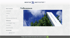 Desktop Screenshot of mentorinstituttet.dk