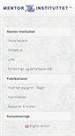 Mobile Screenshot of mentorinstituttet.dk
