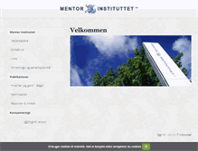 Tablet Screenshot of mentorinstituttet.dk